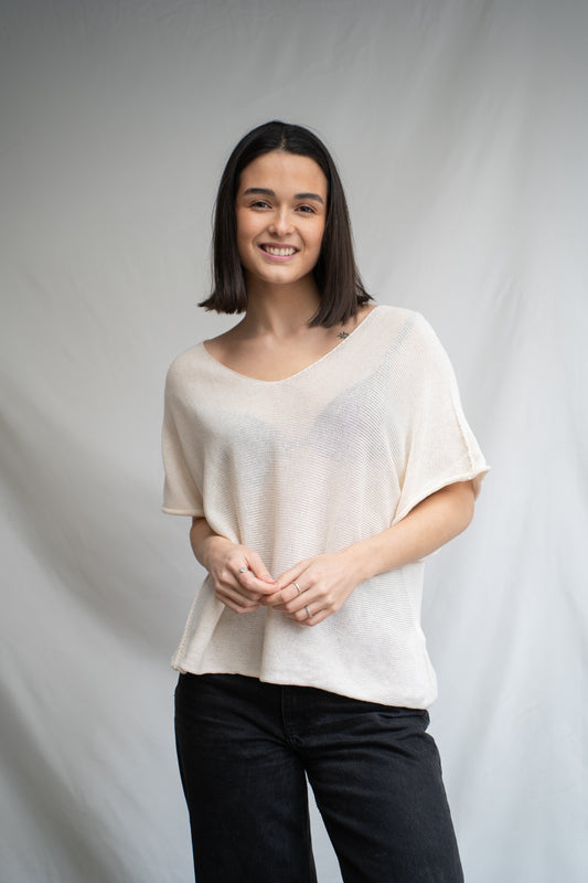 Sweater Mussa Crema Hilo-Sweater-Picaflor