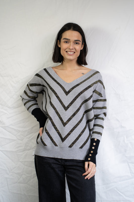 Sweater Pascu Gris Brillos-Sweater-Picaflor