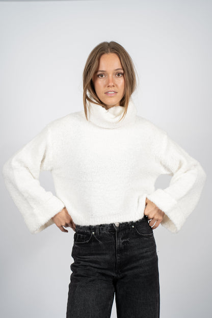 Sweater Ronys Blanco Textura