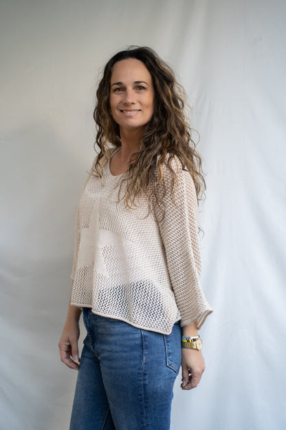 Sweater Stari Beige Tejido