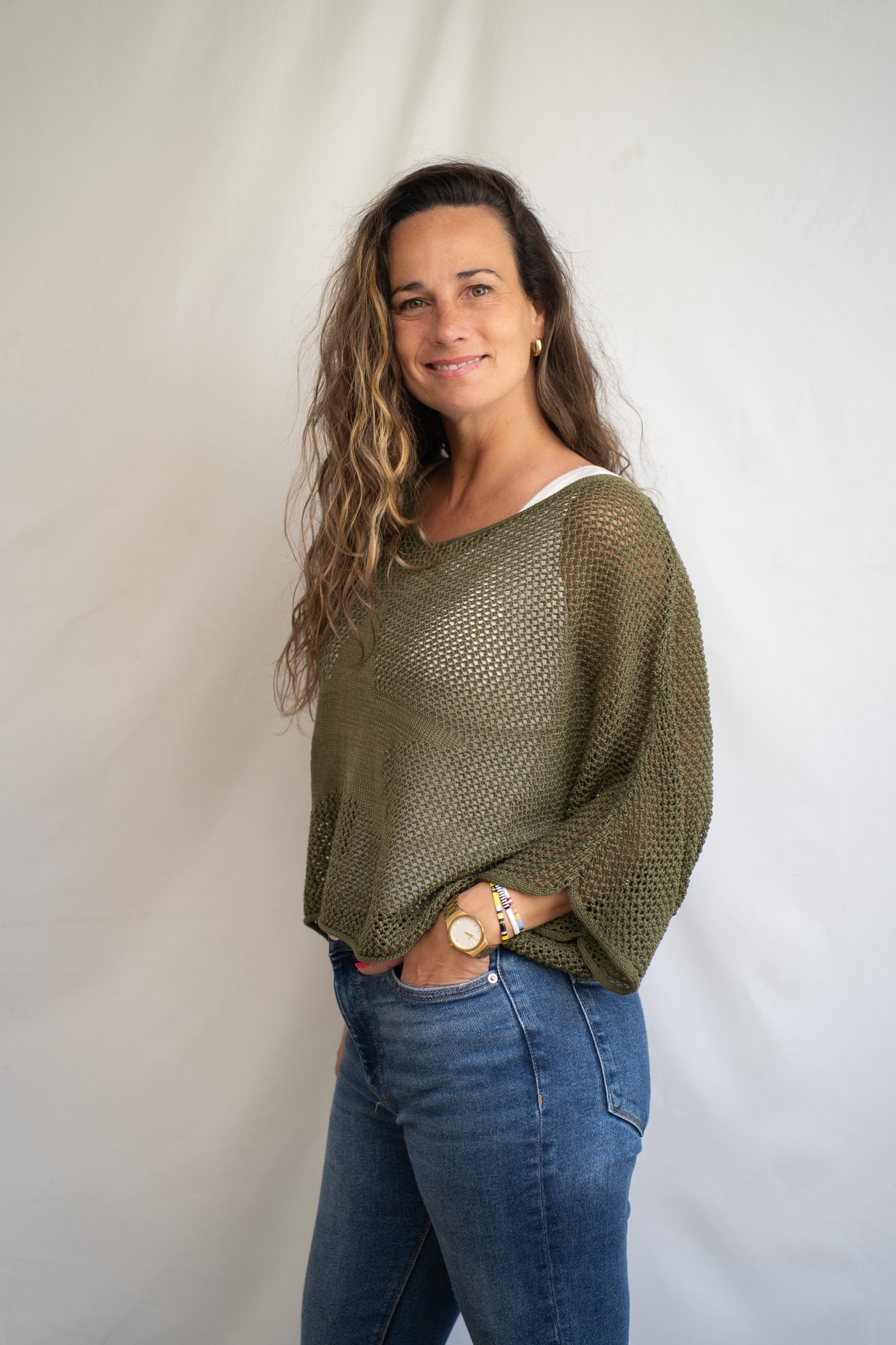 Sweater Stari Verde Tejido