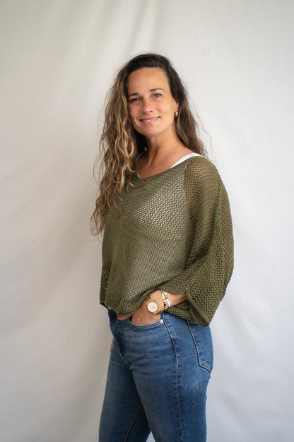 Sweater Stari Verde Tejido