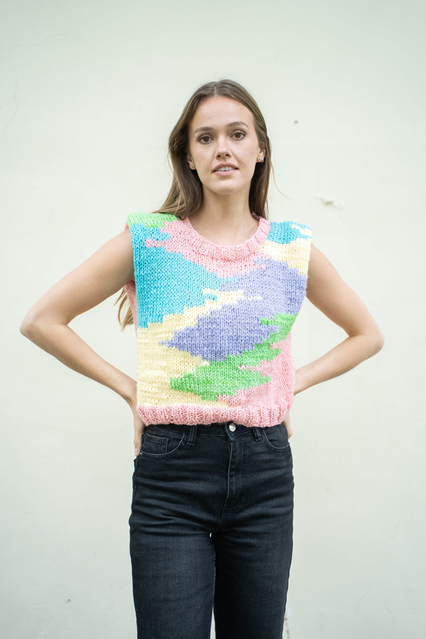 Sweater Trapiche Rosa Hand Made