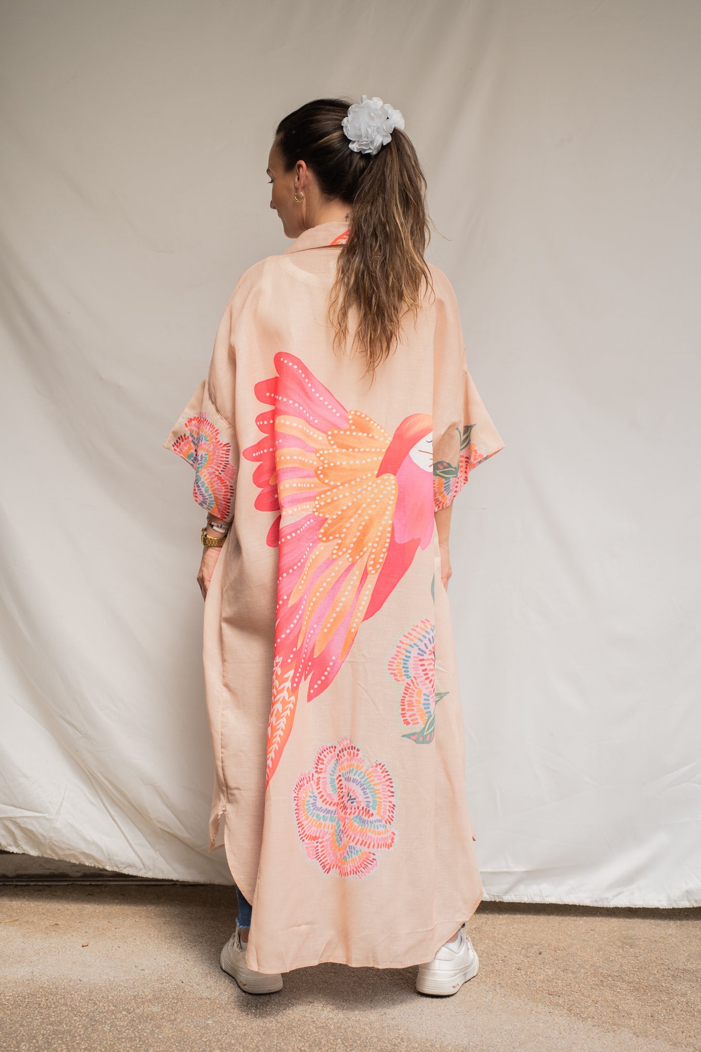 Vestido Camisero Tuca Beige