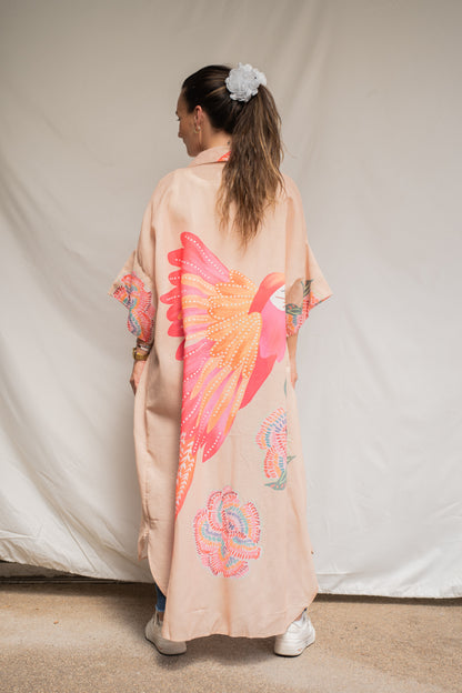 Vestido Camisero Tuca Beige