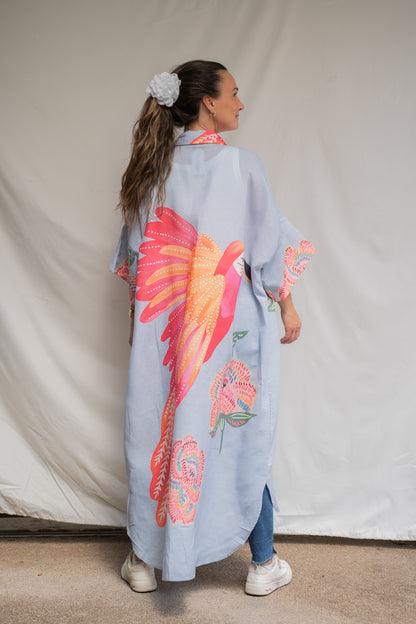 Vestido Camisero Tuca Celeste