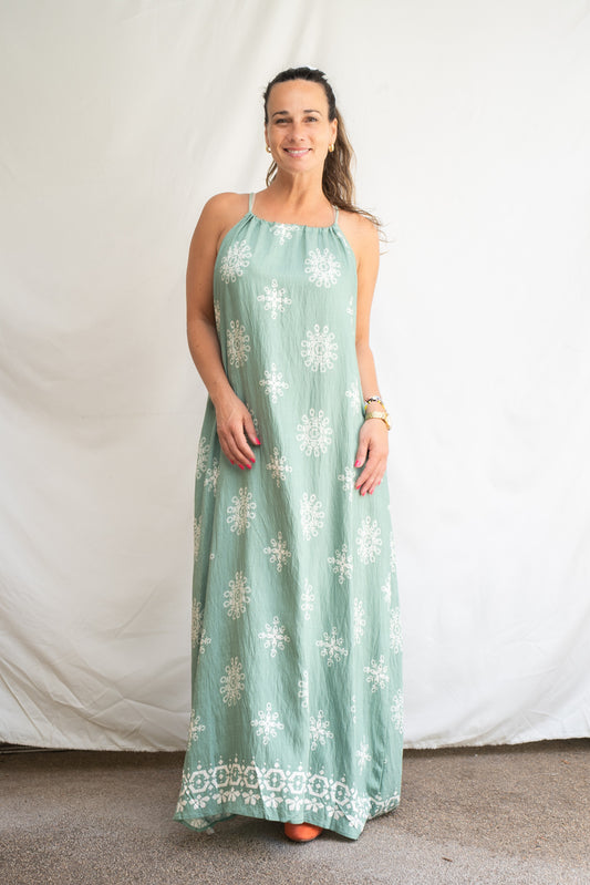 Vestido Largo Jero Verde