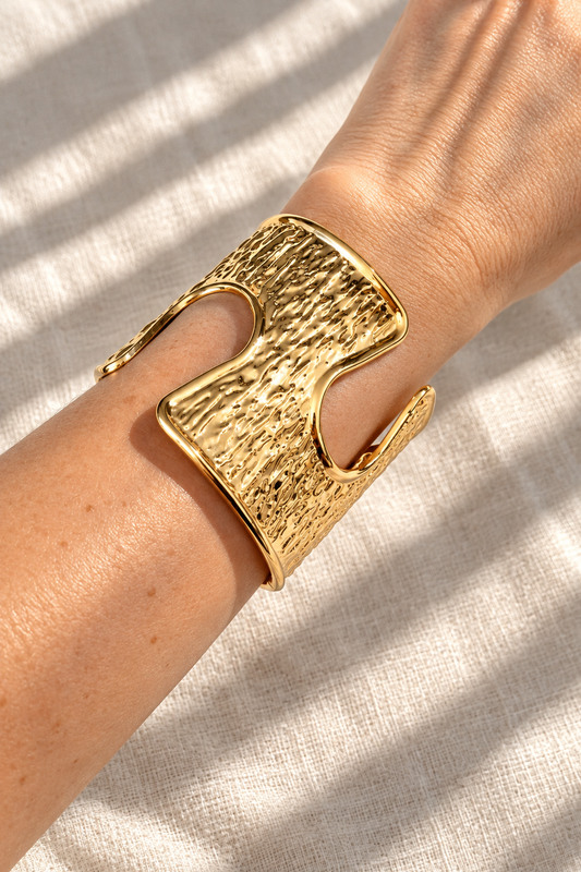 Pulseras Troquel Dorado