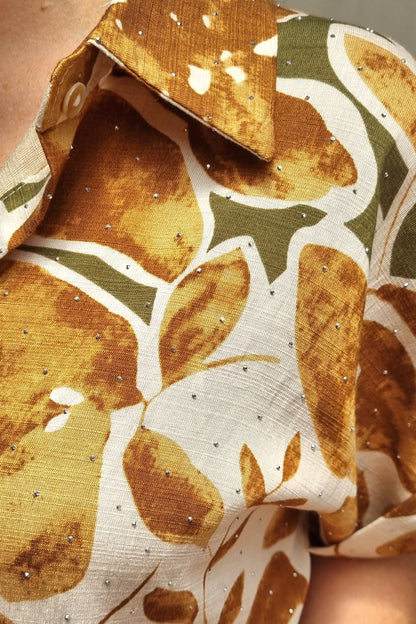 Vestido Camisero Kari Camel