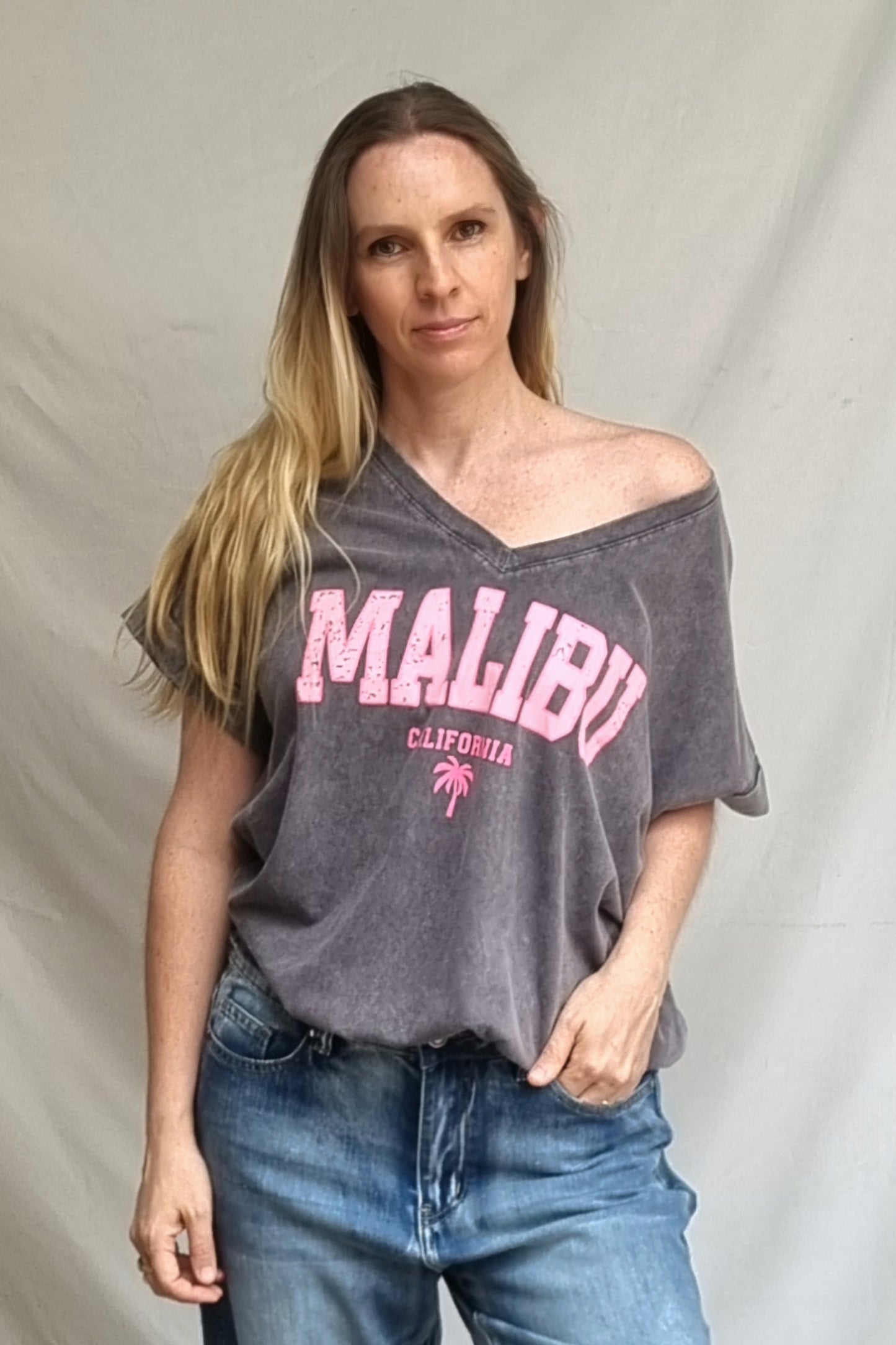 Polera Malibu Gris