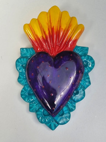 Decoración Yeso Corazón Luz