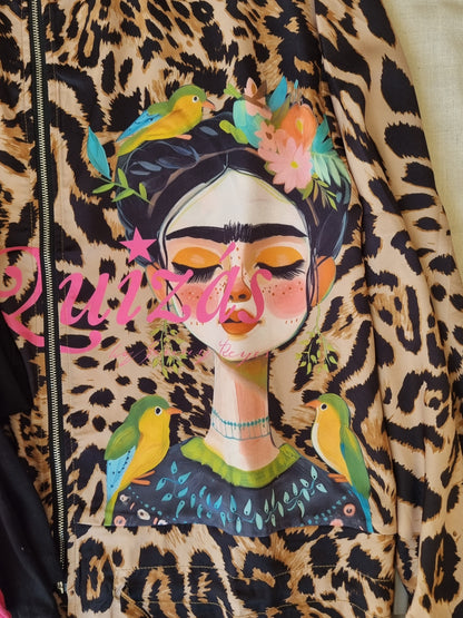 Bomber Mai Camel Print