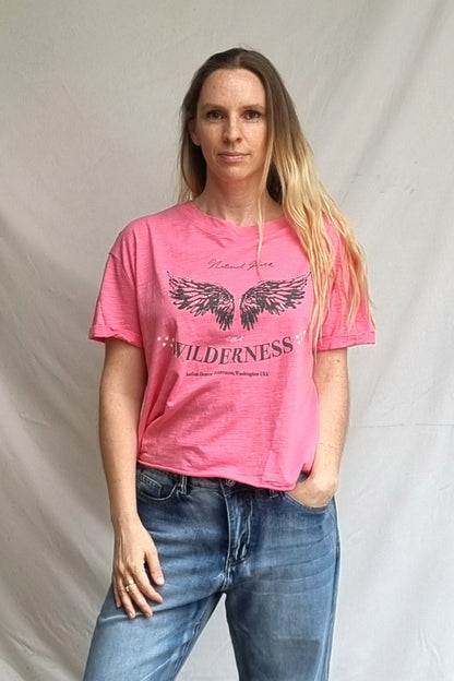 Polera Wild Rosa