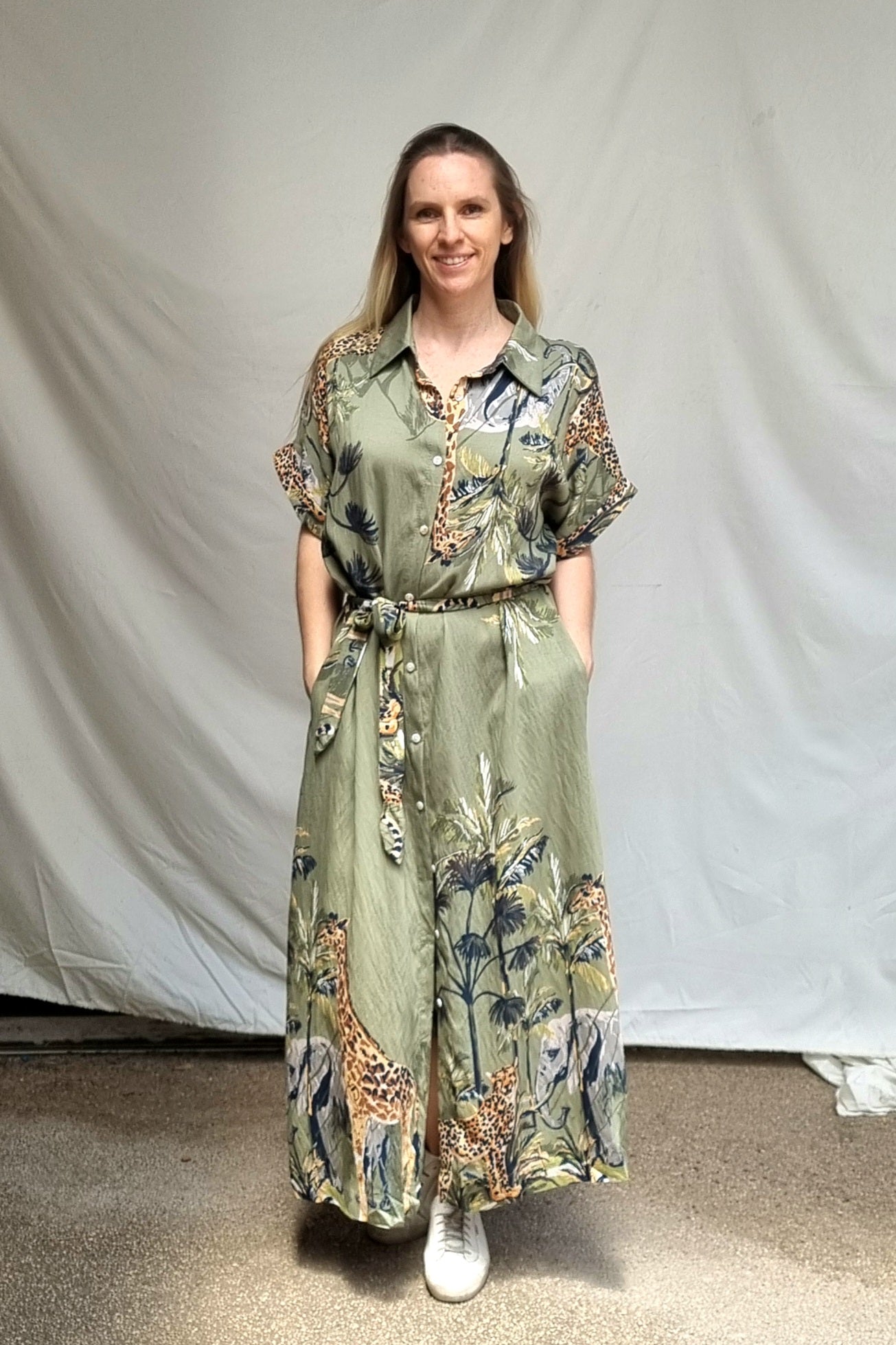 Vestido Safari Verde