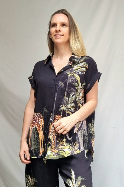 Blusa Jirafa Negra