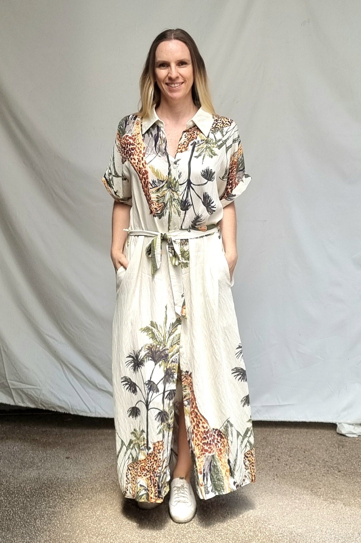 Vestido Safari Blanco