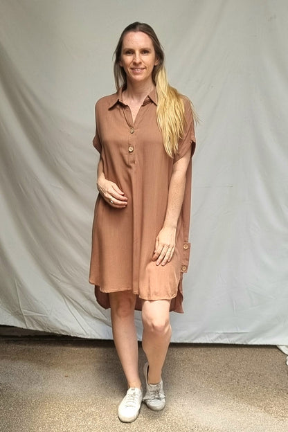 Vestido Zule Camel