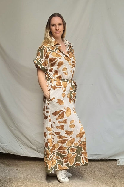 Vestido Camisero Kari Camel