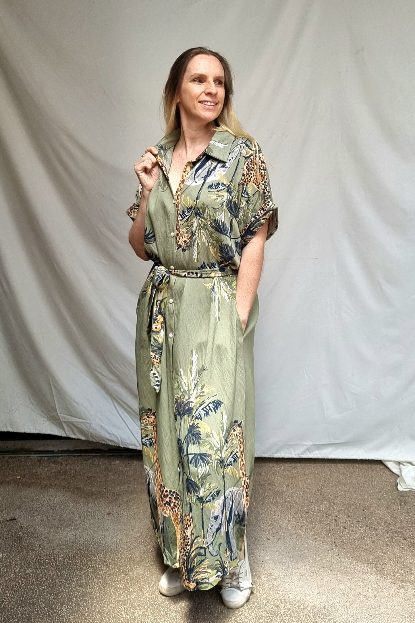 Vestido Safari Verde