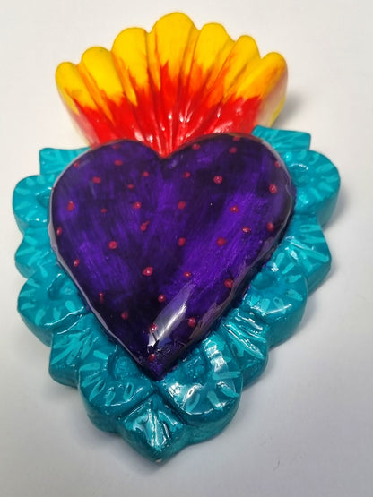 Decoración Yeso Corazón Luz